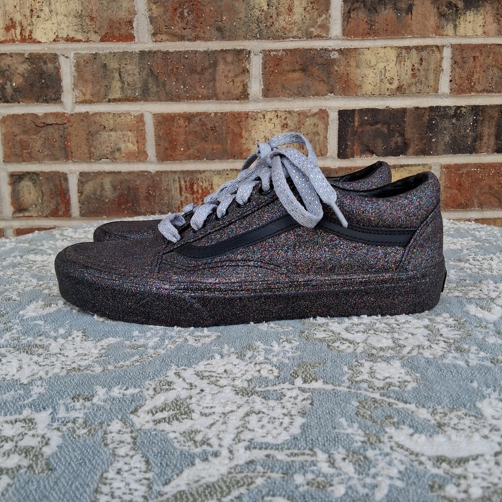 Opening Ceremony x Vans Old Skool Glitter Rainbow Sneakers 7.5 Rare Collab Y2K - Picture 4 of 16
